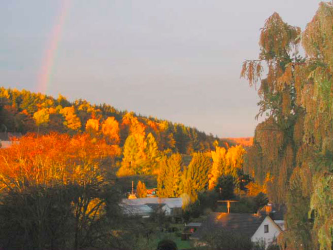 Rainbow mood at the river Bieber