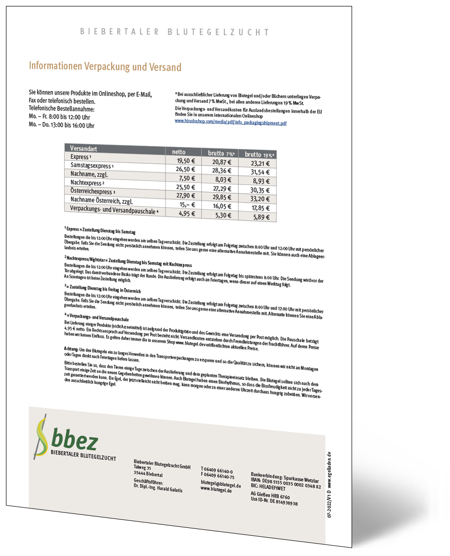 Information packaging and shipping